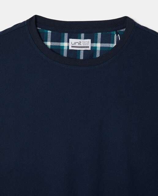 Pijama micro polar fino de hombre con puños