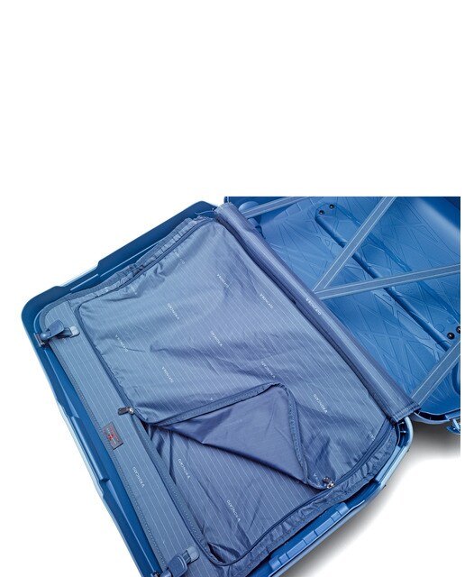 Maleta mediana LIGHT, rígida azul, con capacidad 80 L