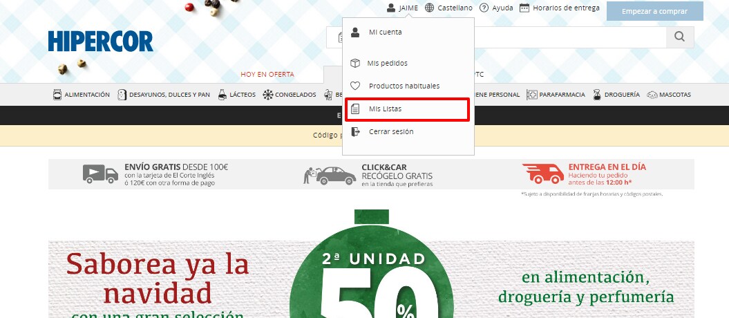 Lista1 hipercor Lista1 hipercor