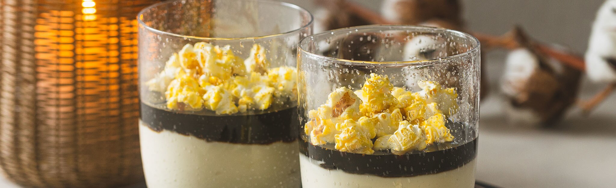 Mousse Cheesecake de Caramelo com Pipocas Mousse Cheesecake de Caramelo com Pipocas