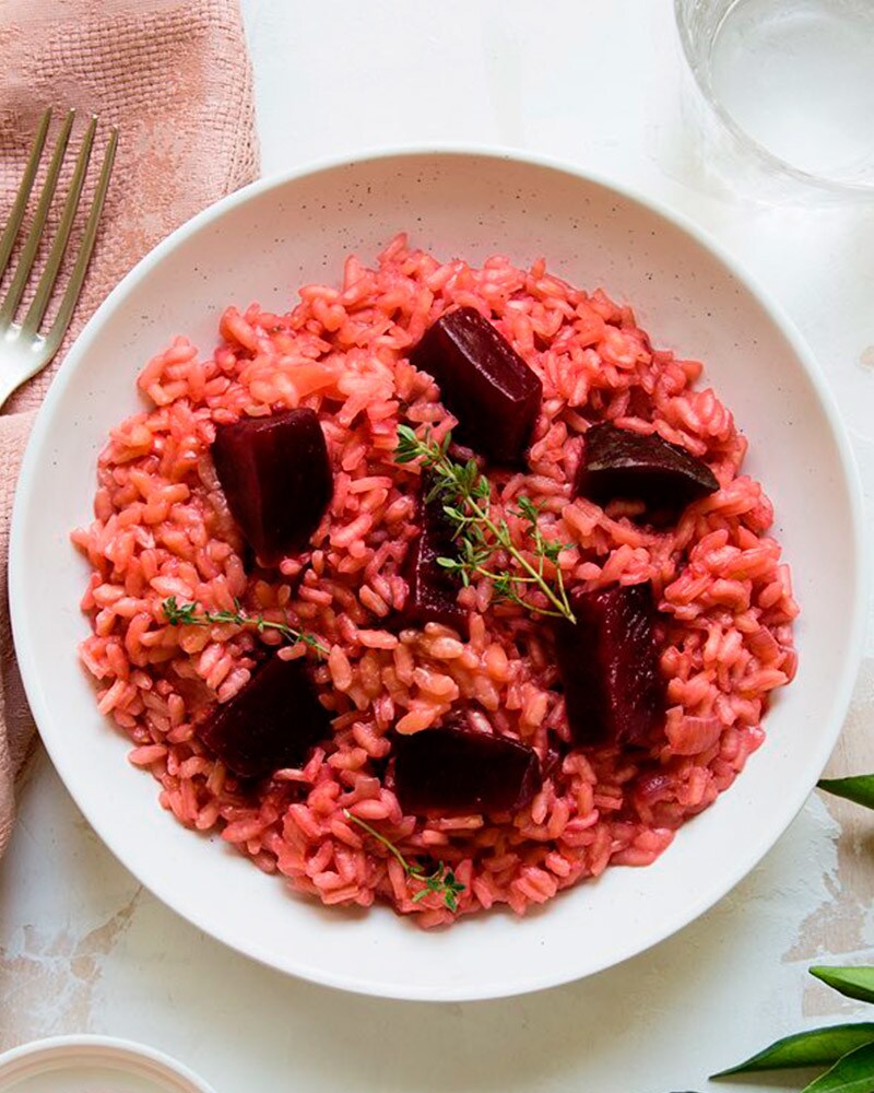 Risotto de Beterraba Risotto de Beterraba