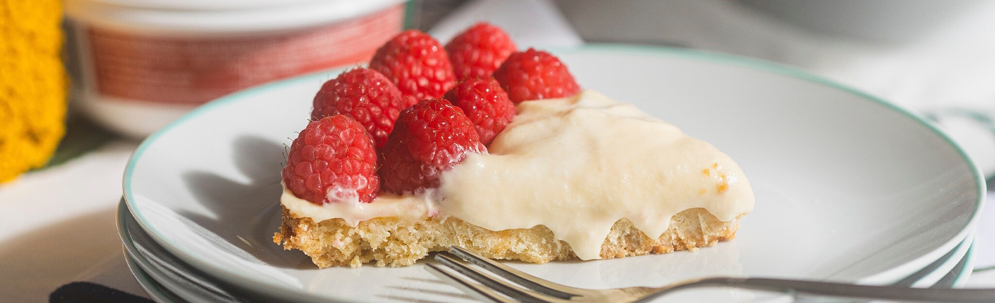 Tarte de framboesa e mascarpone Tarte de framboesa e mascarpone