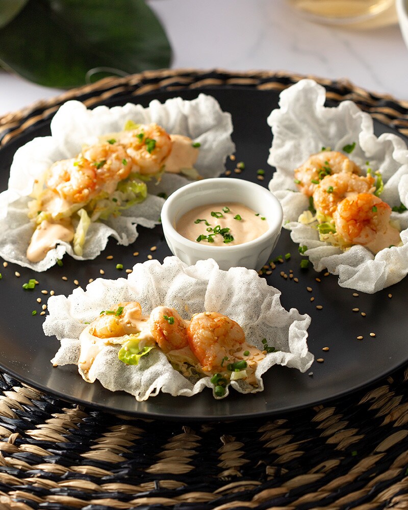 Taco Japonês de Camarão Taco Japonês de Camarão
