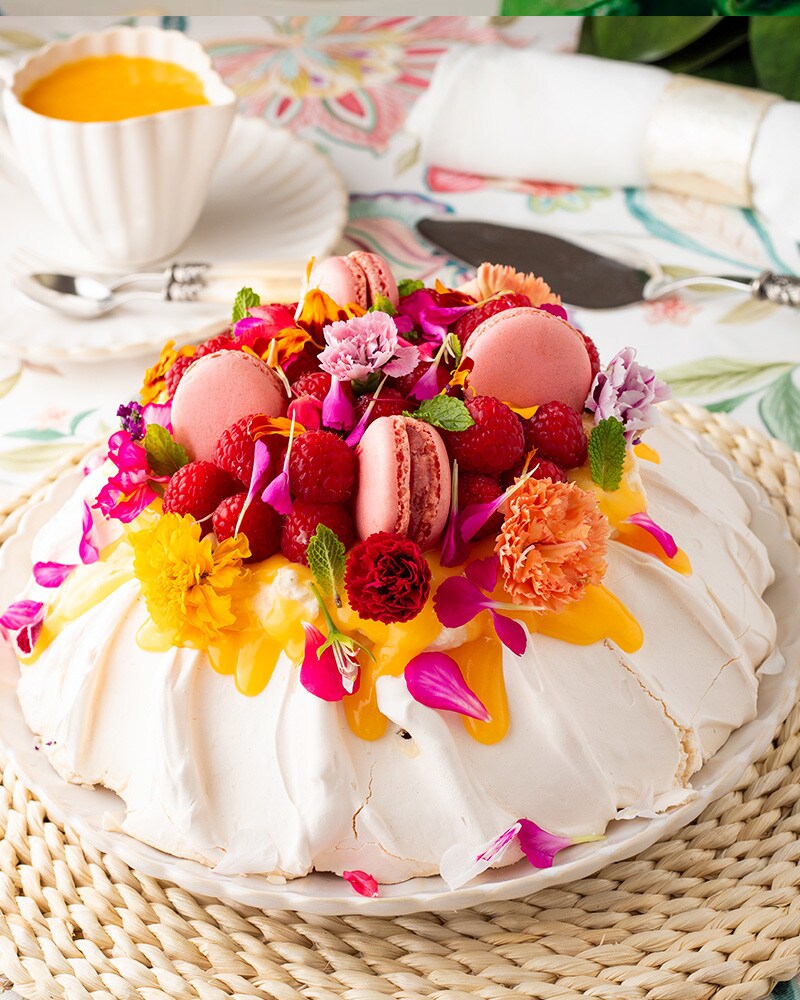 Pavlova de Limão e Frutos Vermelhos Pavlova de Limão e Frutos Vermelhos