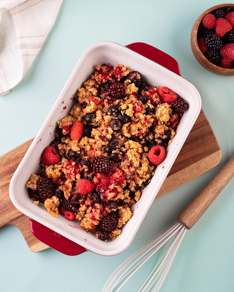 Crumble de Frutos Vermelhos Crumble de Frutos Vermelhos