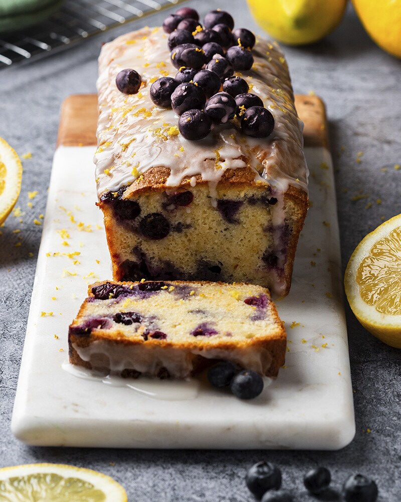Bolo de Limão e Mirtilo Bolo de Limão e Mirtilo