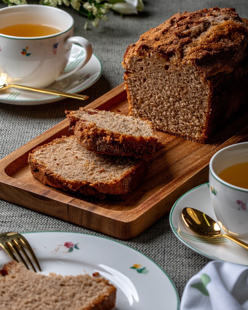 Bolo de maçã com canela Bolo de maçã com canela