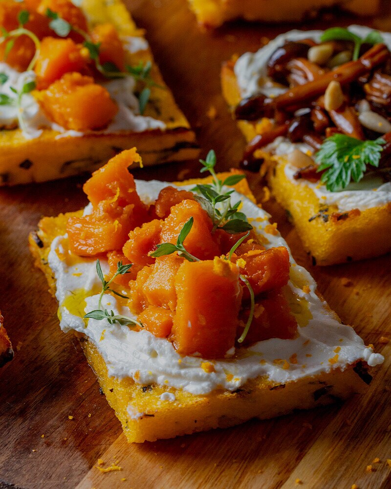 Tostas Crocantes de Polenta Tostas Crocantes de Polenta