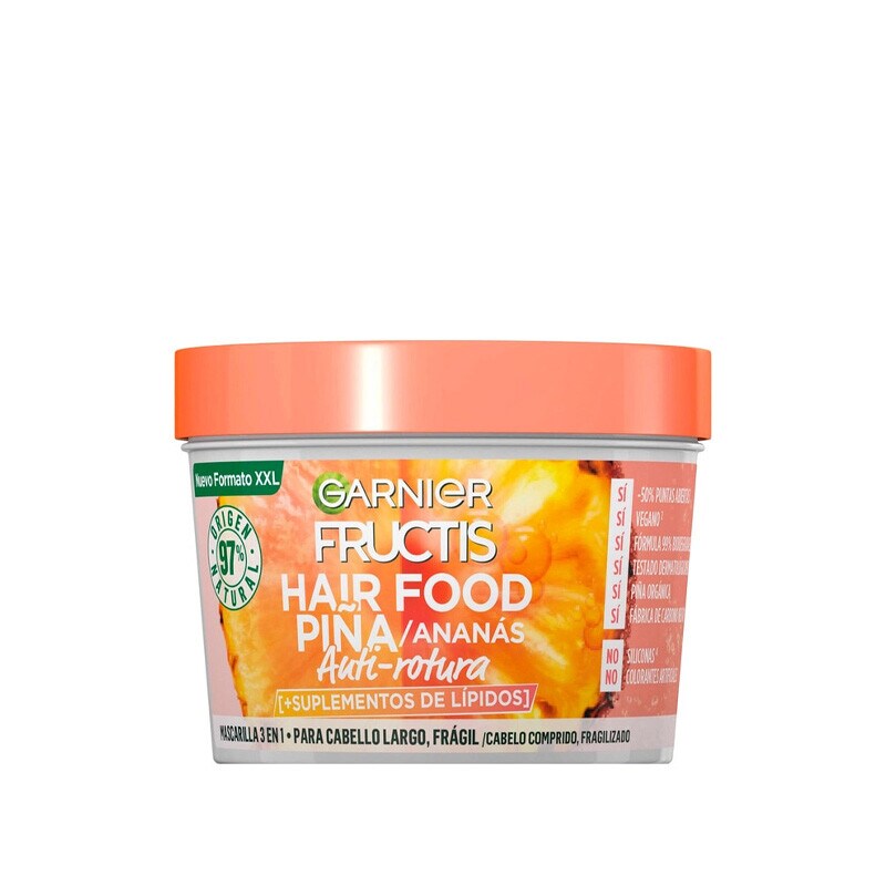 Fructis Máscara Hair Food Ananás embalagem 350 ml Fructis Máscara Hair Food Ananás embalagem 350 ml