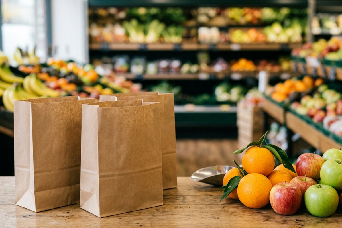 Bolsa de frutería de papel FSC Bolsa de frutería de papel FSC