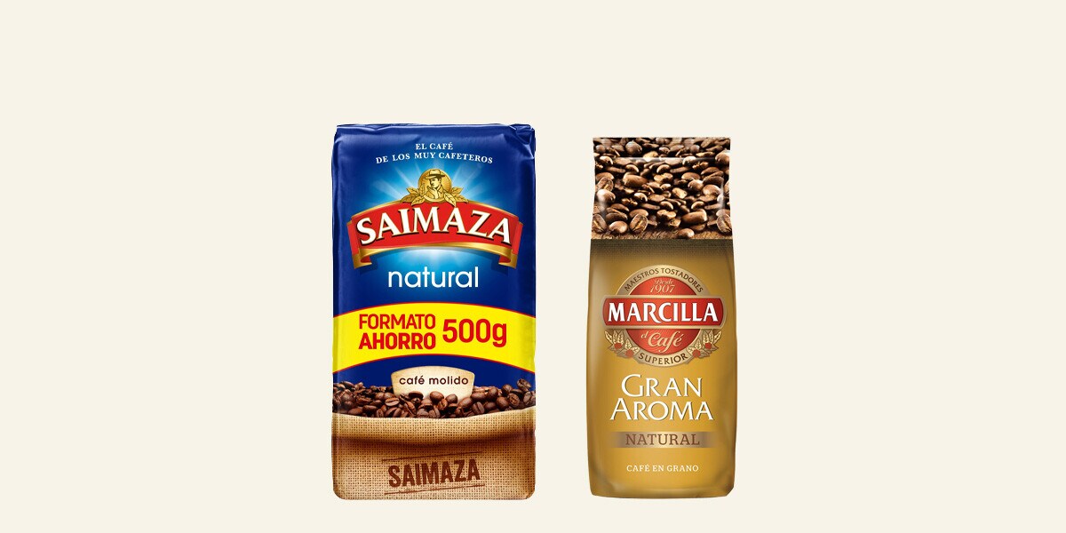 Café en grano, molido y soluble Marcilla y Saimaza Café en grano, molido y soluble Marcilla y Saimaza