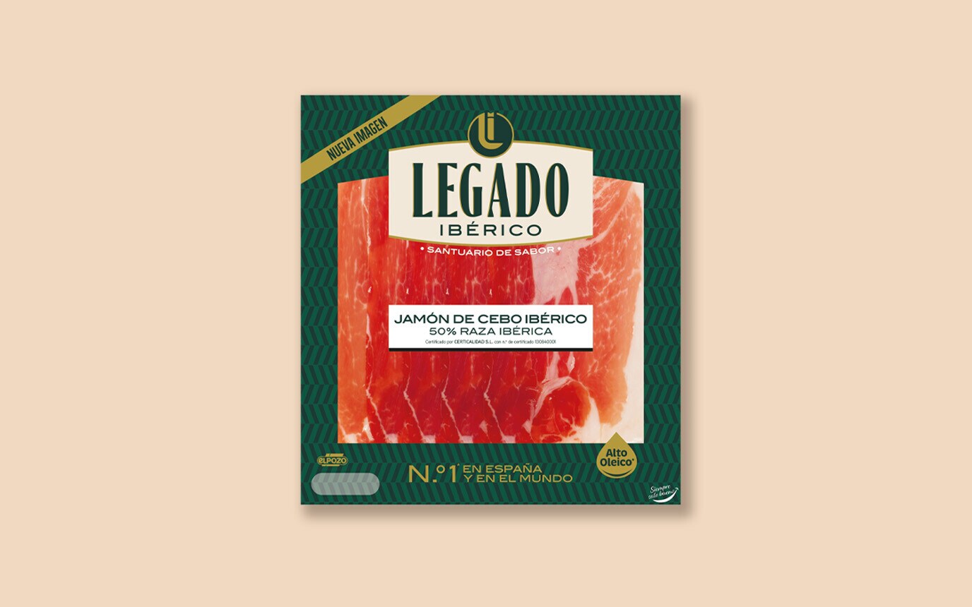 Oferta Elpozo Presunto Legado Ibérico 60 g na compra de 2 unidades presunto 1954 Grande Reserva 120 g Oferta Elpozo Presunto Legado Ibérico 60 g na compra de 2 unidades presunto 1954 Grande Reserva 120 g