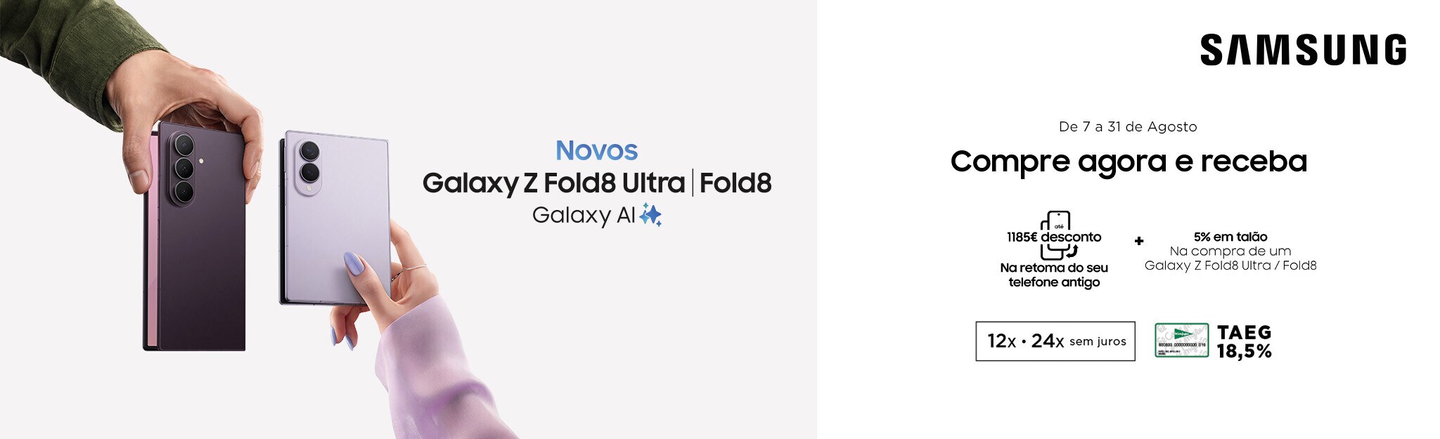 Samsung Galaxy Z Fold8 Ultra | Z Fold8 | Z Flip8 - Já Disponível Samsung Galaxy Z Fold8 Ultra | Z Fold8 | Z Flip8 - Já Disponível