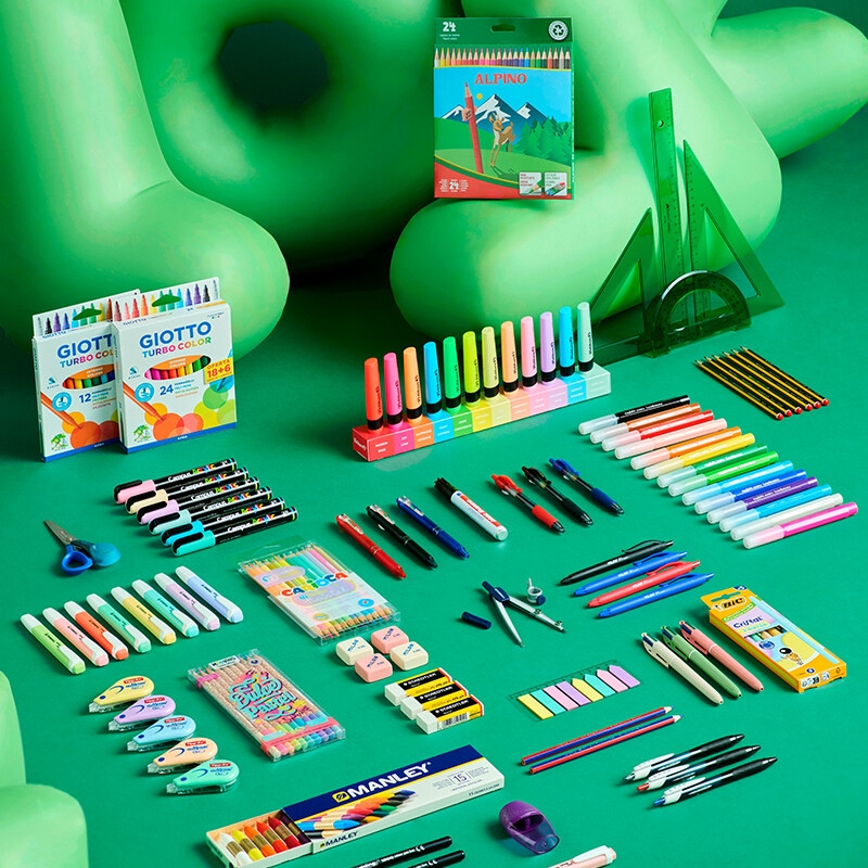 Lápices de colores, bolígrafos, subrayadores y más Lápices de colores, bolígrafos, subrayadores y más