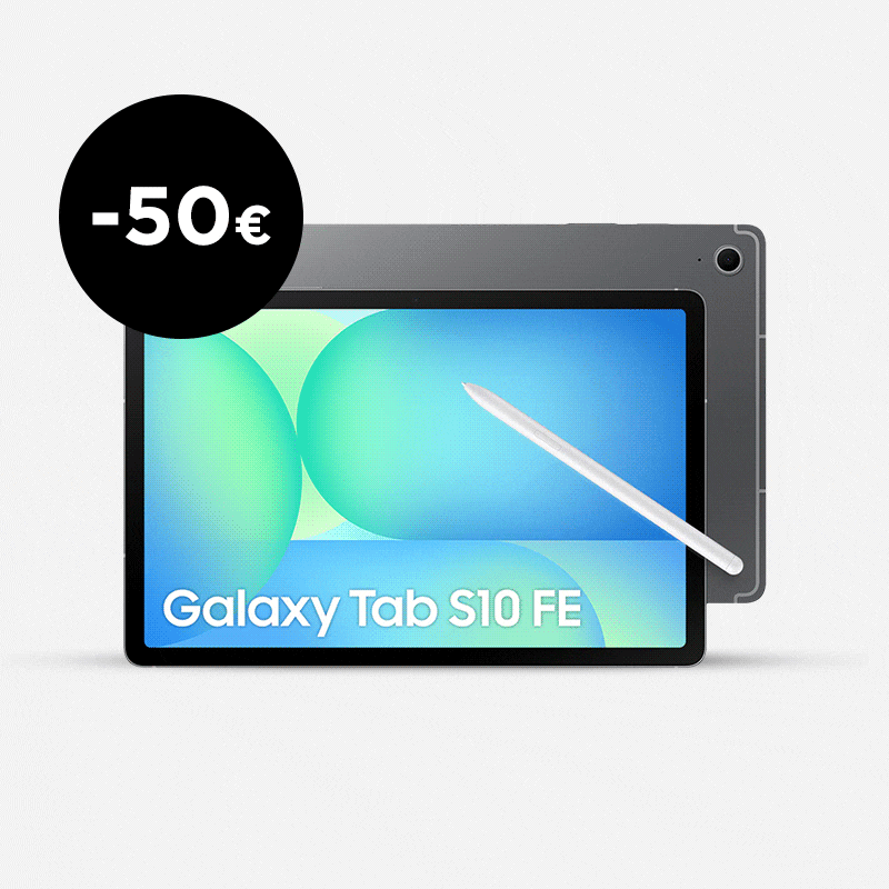 Utilize o código SAMSUNG50, no final da sua compra, e receba um desconto de 50€ na compra de um Galaxy Tab S, modelos elegíveis Utilize o código SAMSUNG50, no final da sua compra, e receba um desconto de 50€ na compra de um Galaxy Tab S, modelos elegíveis