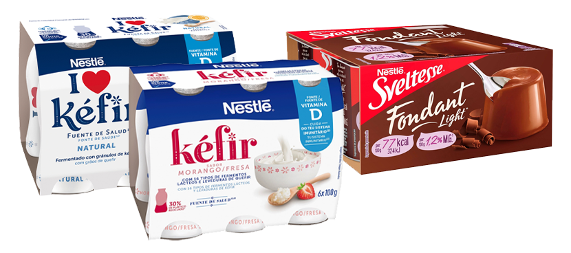 Nestle Kéfir natural y multifrutas Nestle Kéfir natural y multifrutas