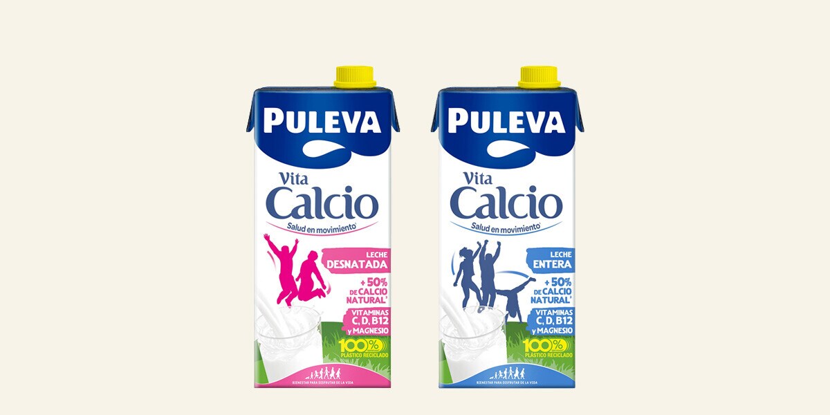 Leche enriquecida con calcio Puleva Leche enriquecida con calcio Puleva