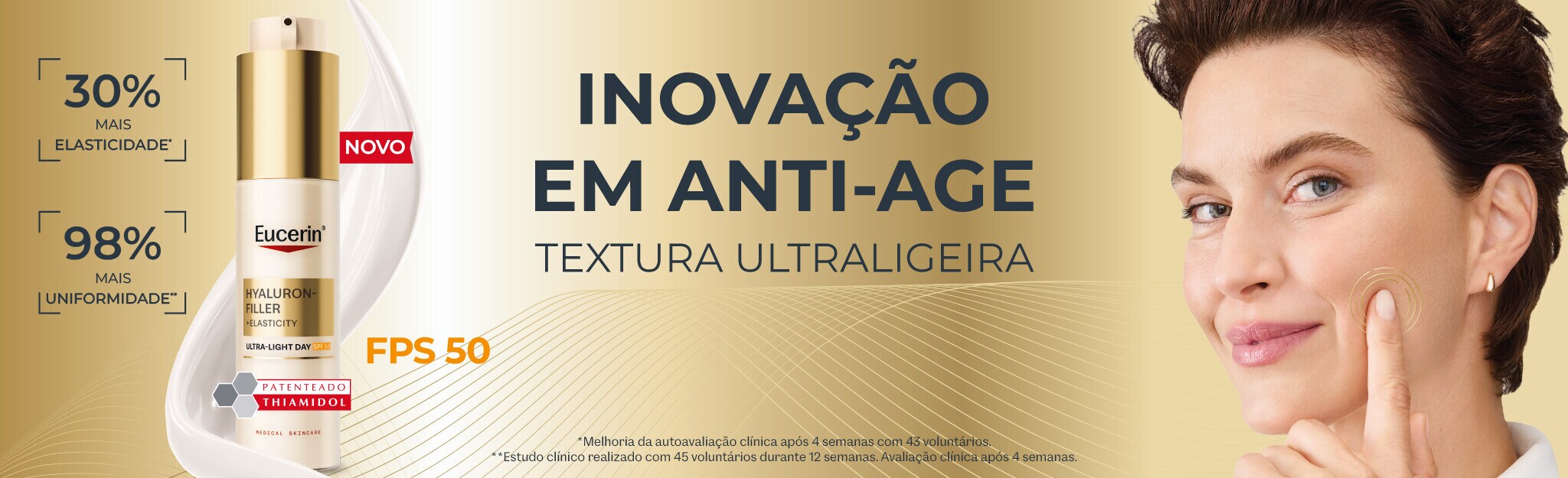 HF Elasticity Creme Dia FPS 50 UltraLight Eucerin HF Elasticity Creme Dia FPS 50 UltraLight Eucerin