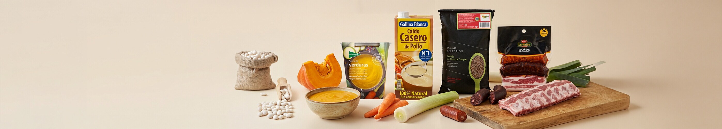 Caldos, compangos y platos de cuchara Caldos, compangos y platos de cuchara