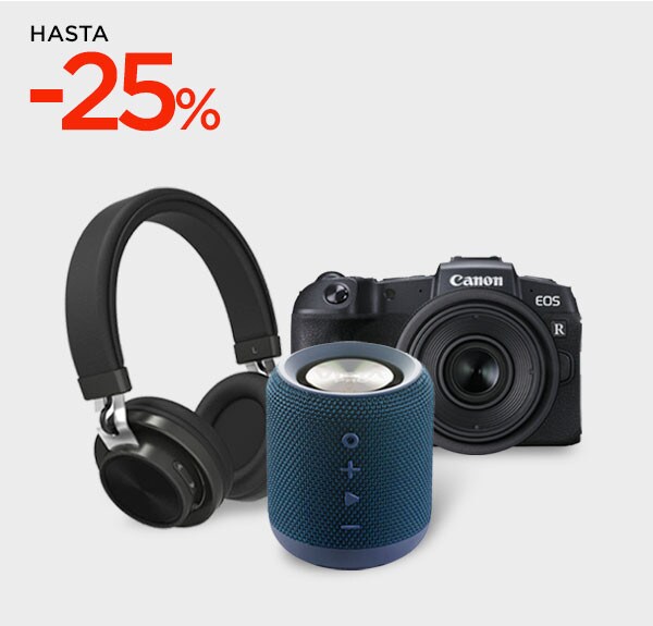 Sonido y fotografía hasta -25% Sonido y fotografía hasta -25%