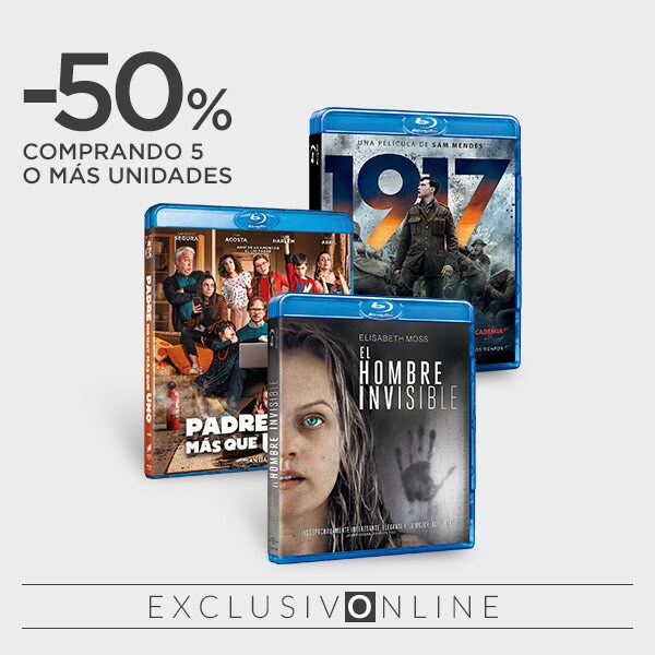 Cine -50% comprando 5 o más unidades Cine -50% comprando 5 o más unidades