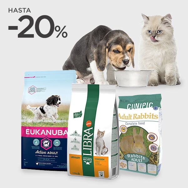 Alimentación para mascotas hasta -20% Alimentación para mascotas hasta -20%
