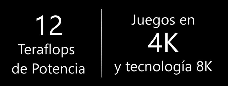 12 Teraflops de Potencia | Juegos en 4K y tecnología 8K 12 Teraflops de Potencia | Juegos en 4K y tecnología 8K