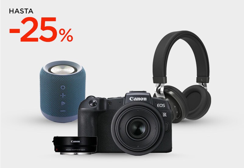 OFERTAS EN SONIDO Y FOTOGRAFÍA HASTA -25% OFERTAS EN SONIDO Y FOTOGRAFÍA HASTA -25%