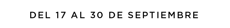 Ofertas del 17 al 30 de septiembre Ofertas del 17 al 30 de septiembre