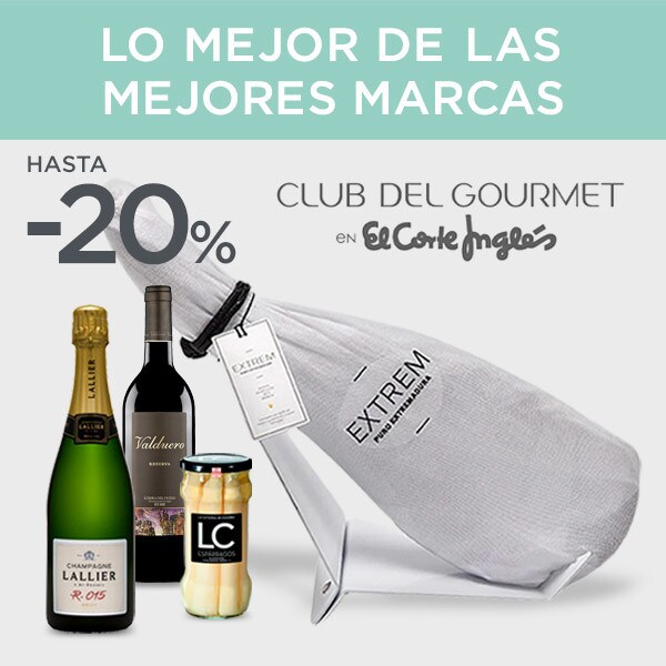 Lo mejor de las mejores marcas - Club del Gourmet hasta -20% Lo mejor de las mejores marcas - Club del Gourmet hasta -20%