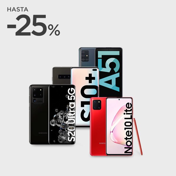 ¡SOLO 4 DÍAS! Móviles SAMSUNG hasta 25% ¡SOLO 4 DÍAS! Móviles SAMSUNG hasta 25%