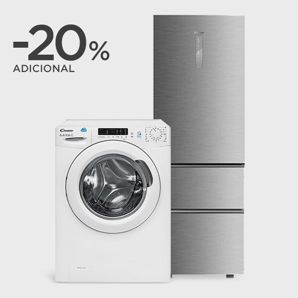 ¡Solo 3 días! Candy, Hoover y Haier -20% adicional ¡Solo 3 días! Candy, Hoover y Haier -20% adicional