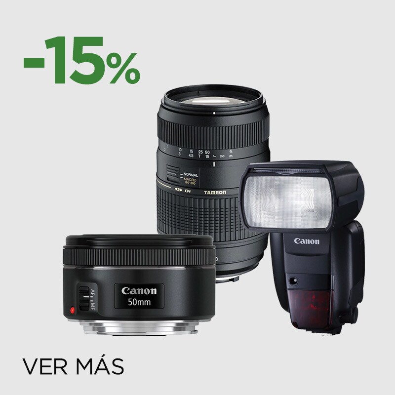 OBJETIVOS Y FLASHES -15% OBJETIVOS Y FLASHES -15%