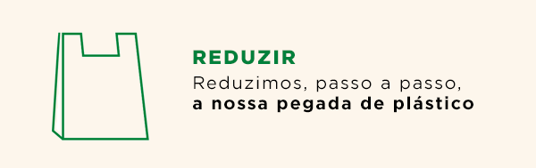 Reduzir - Reduzimos, passo a passo, a nossa pegada de plástico Reduzir - Reduzimos, passo a passo, a nossa pegada de plástico