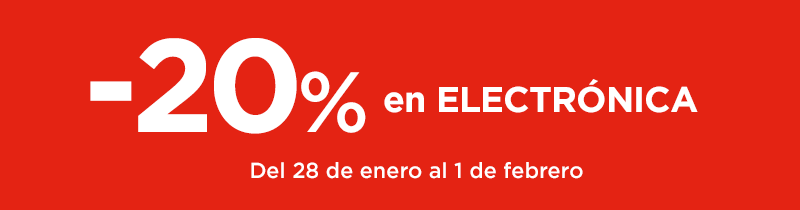 -20% en Electrónica -20% en Electrónica
