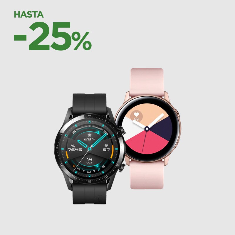 SMARTWATCHES HASTA 25% SMARTWATCHES HASTA 25%