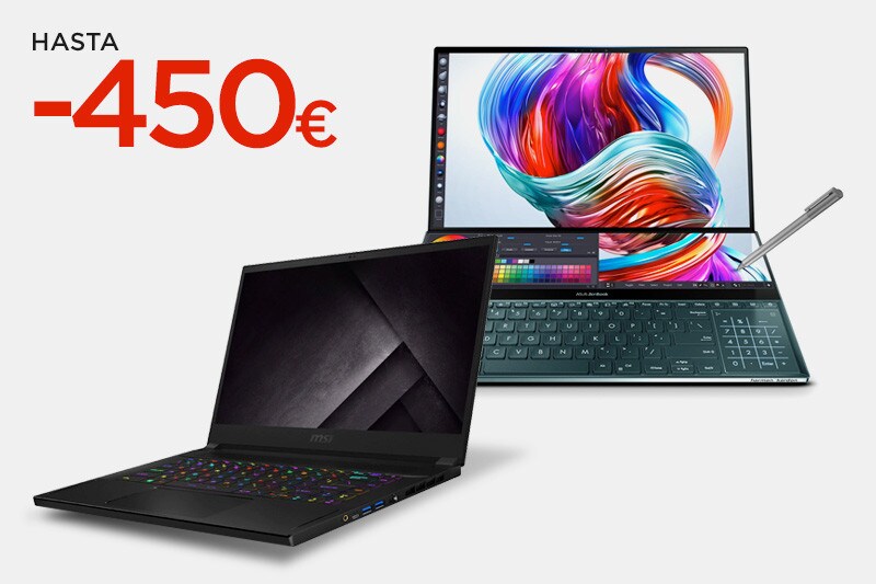 SELECCIÓN ORDENADORES ASUS y MSI HASTA -450€ SELECCIÓN ORDENADORES ASUS y MSI HASTA -450€