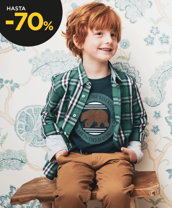 Ofertas límite - Ropa, accesorios y zapatos infanitil hasta -70% Ofertas límite - Ropa, accesorios y zapatos infanitil hasta -70%