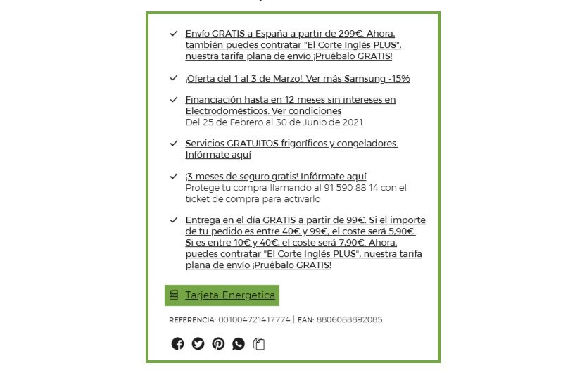 Etiquetado tarjeta energetica 02 Etiquetado tarjeta energetica 02