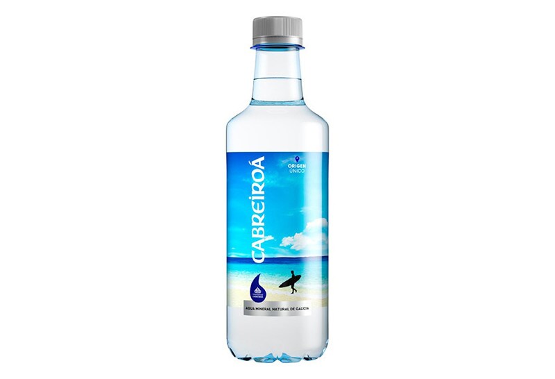 Botella de agua cabreiroa Botella de agua cabreiroa