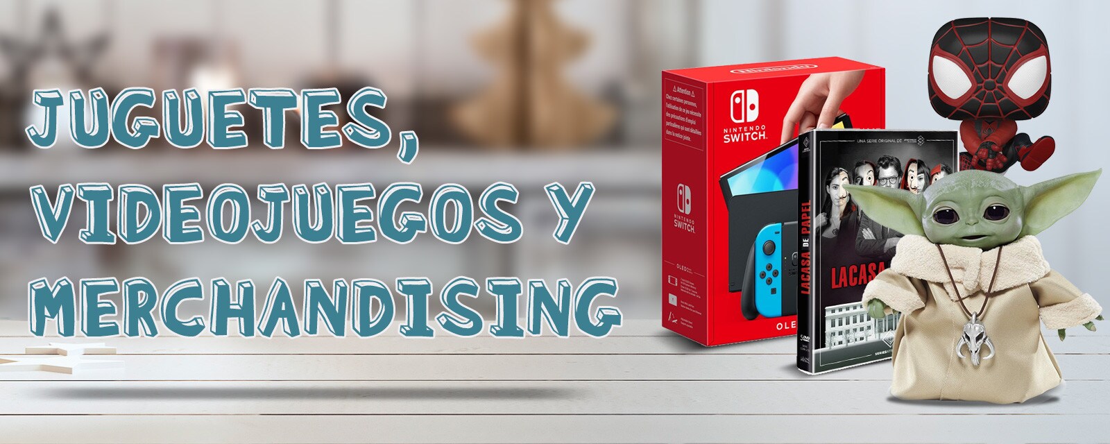 Juguetes, videosjuegos y merchandising Juguetes, videosjuegos y merchandising