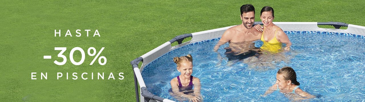 Hasta 30% en piscinas Hasta 30% en piscinas