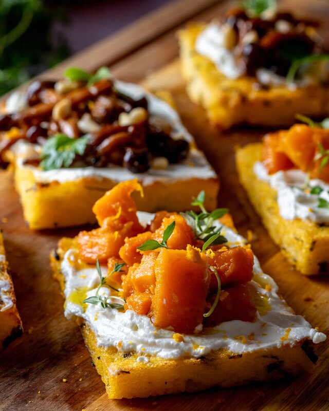 Tostas Crocantes de Polenta Tostas Crocantes de Polenta