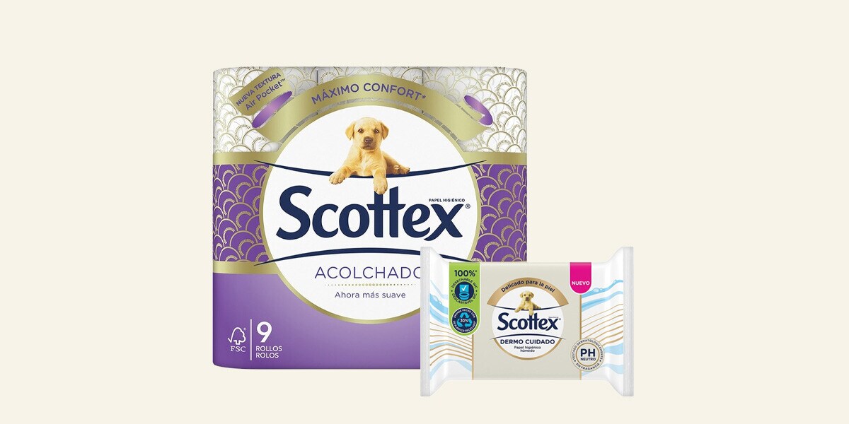 Papel higiénico y de cocina SCOTTEX Papel higiénico y de cocina SCOTTEX