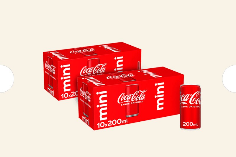 Lleva 2 packs de Coca Cola 10x20 cl por 10,39€. Introduce el código COLADTO al finalizar tu pedido. Exclusivo Online. Solo un cupón por pedido Lleva 2 packs de Coca Cola 10x20 cl por 10,39€. Introduce el código COLADTO al finalizar tu pedido. Exclusivo Online. Solo un cupón por pedido