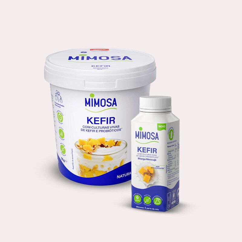 Exclusivo online, oferta Mimosa Kefir Manga Maracujá 200 ml e Kefir natural 1 kg em compras superiores a 50€ - 22 a 28 de maio Exclusivo online, oferta Mimosa Kefir Manga Maracujá 200 ml e Kefir natural 1 kg em compras superiores a 50€ - 22 a 28 de maio