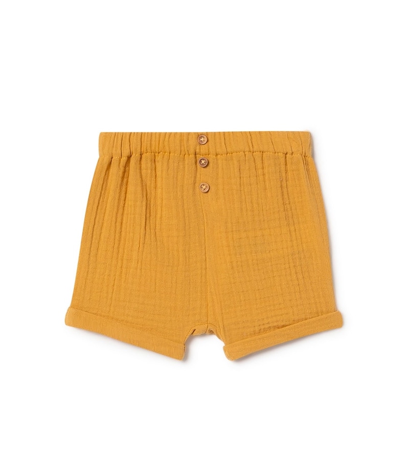 SHORT MOSTAZA CINTURA ELÁSTICA