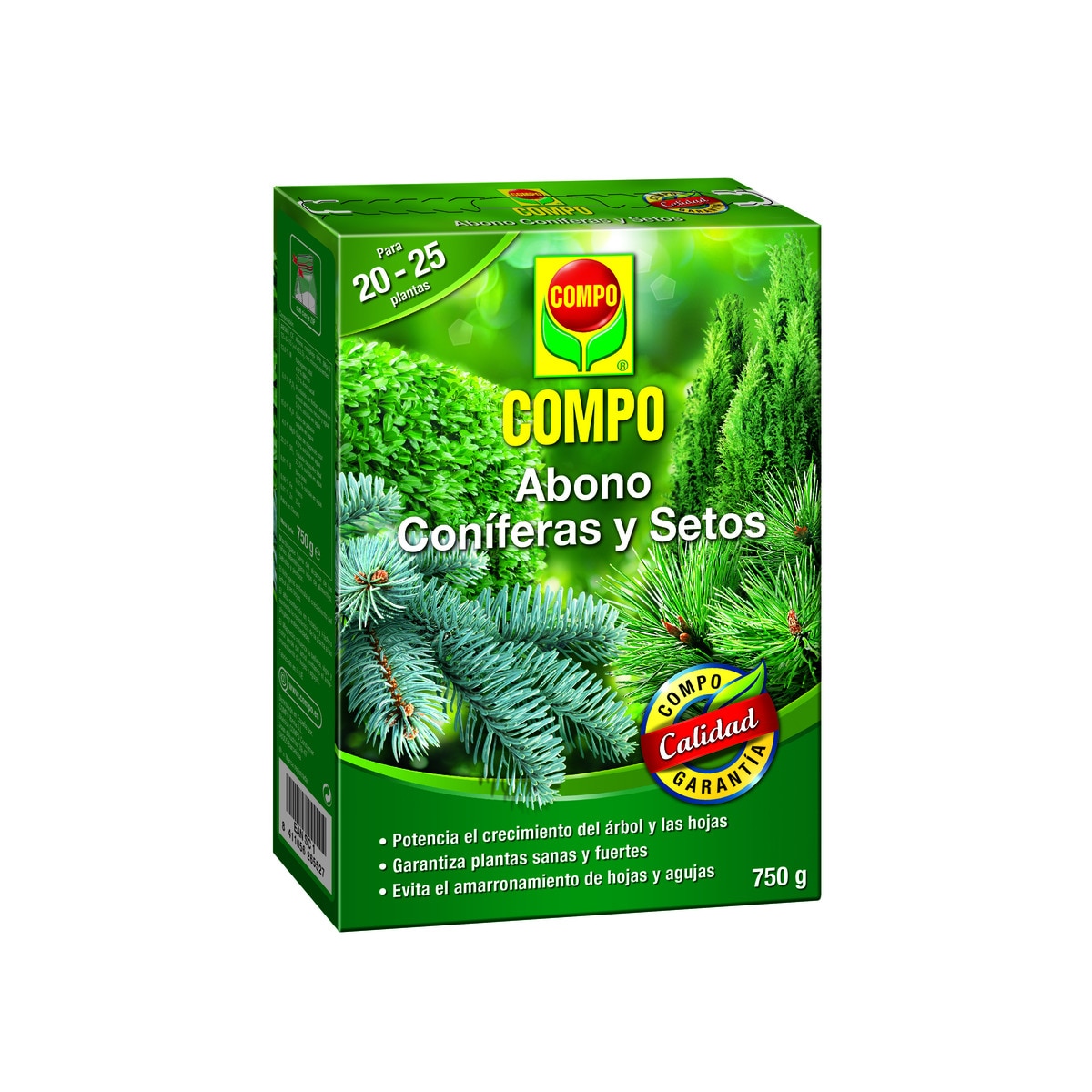 Abono coníferas y setos Compo 750 gr 1
