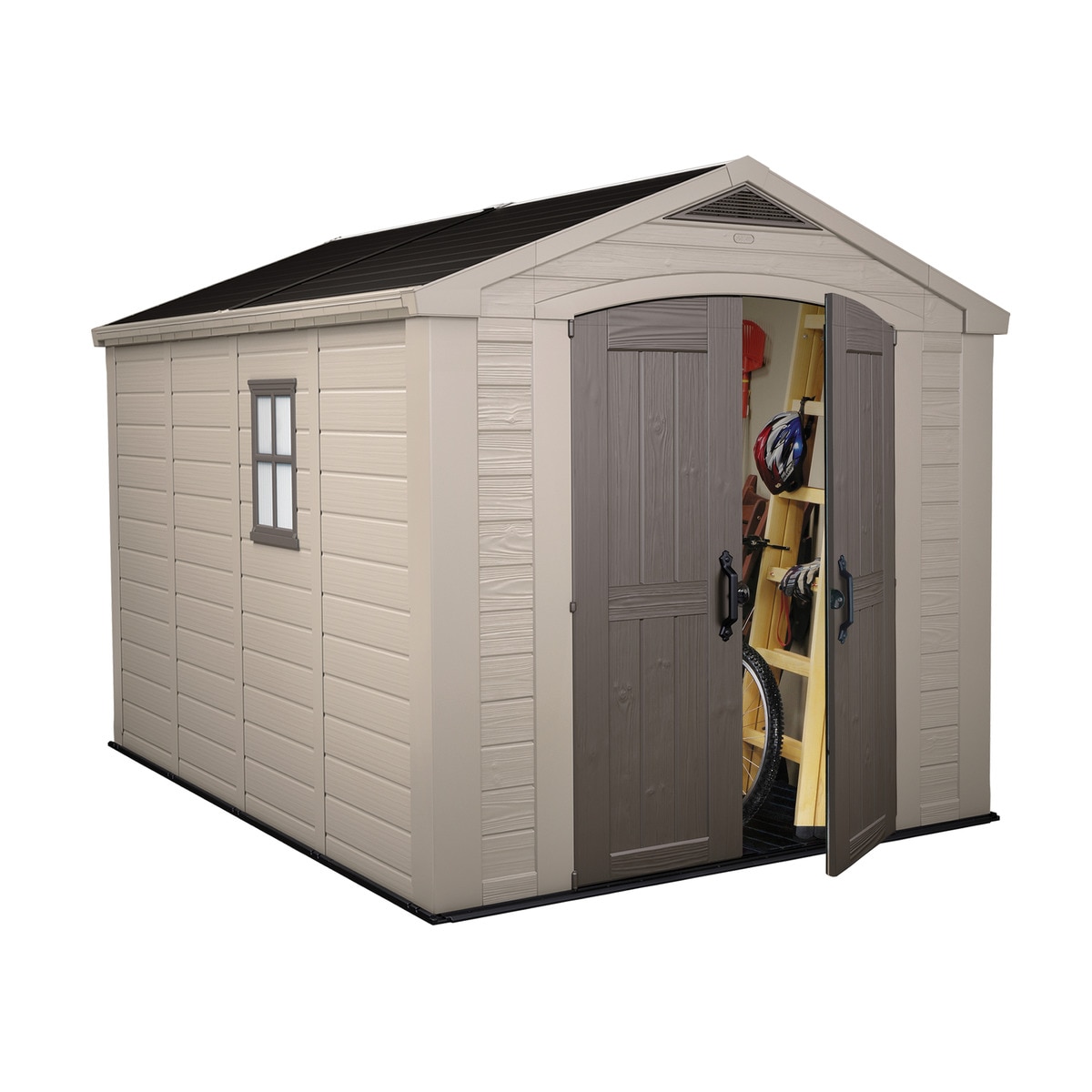 Caseta resina Factor 256,5x243x331,5 cm Beige / Marrón-2