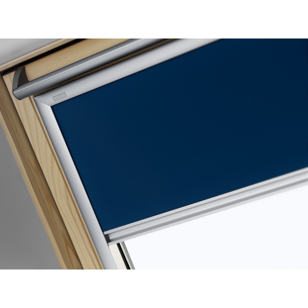 Cortina oscurecimiento manual Dúo Modelo DFD Azul / Blanco-2